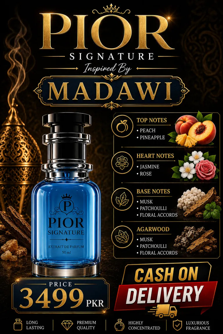 Pior Signature Inspired By MADAWI OUD | Luxurious Fruity Floral Fragrance – 50ml